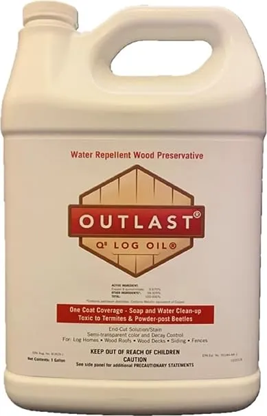 Outlast Q8 Log Oil 5 Gallon Pail Natural Base