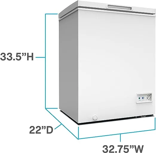 Avanti Garage Ready Chest Freezer​, 7.0 cu. ft. Capacity, in White (CF7F0W)