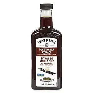 Watkins Pure Vanilla Extract, with Madagascar Vanilla Beans, Non-GMO, Kosher, 11 oz. Bottle, 1-Pack 