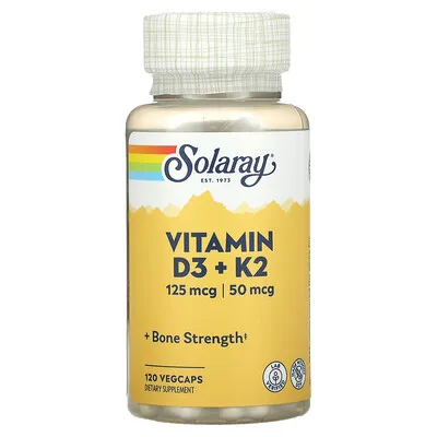 Solaray Vitamin D3 + K2