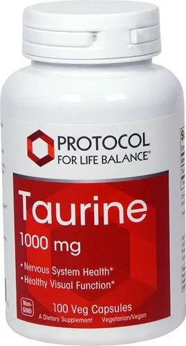 Jarrow Formulas Taurine 1000 mg - 100 Capsules - Antioxidant Amino Acid - Brain Health & Function - Pharmaceutical Grade Taurine Capsules - 100 Servings