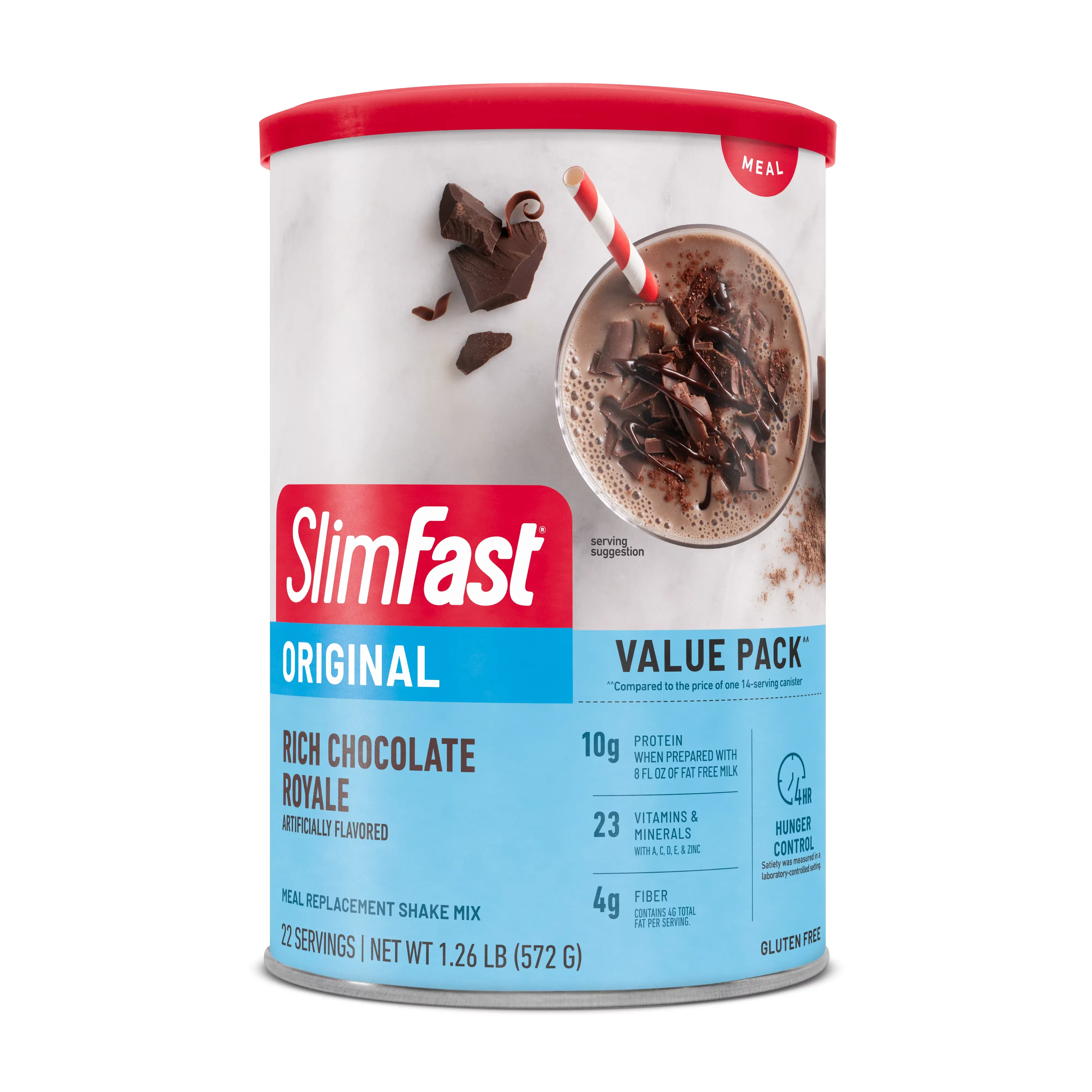 SlimFast Original Meal Replacement Shake Mix, French Vanilla, 22 Servings