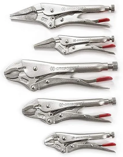 Crescent 5-Pack Locking/Wire Cutter Plier SetCrescent 5-Pack Locking/Wire Cutter Plier Set