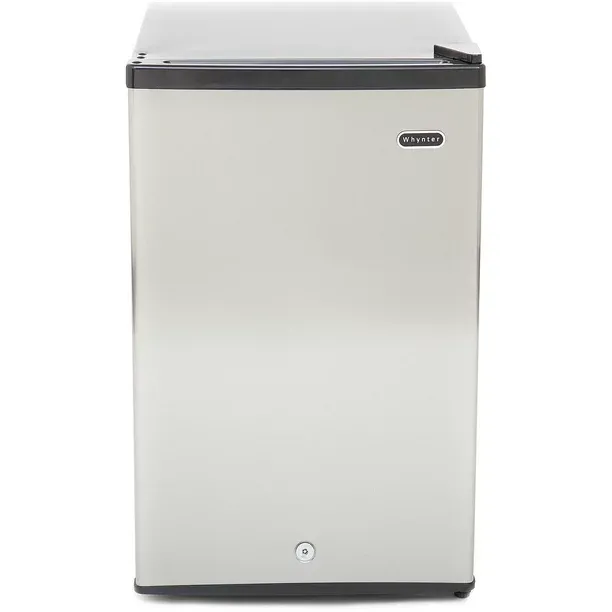 Whynter Cuf-210SS Energy Star Stainless Steel Upright Freezer with Lock, 2.1 cu ft