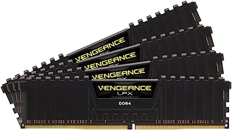 Corsair VENGEANCE LPX DDR4 RAM 32GB (2x16GB) 3200MHz CL16 Intel XMP 2.0 Computer Memory - Black (CMK32GX4M2E3200C16)