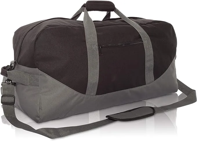 DALIX 25" Big Adventure Large Gym Sports Duffle Bag (Black Grey Navy Blue Red Camo)