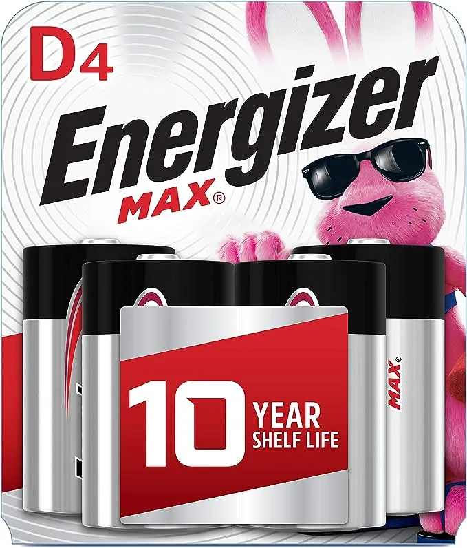 Energizer Max Alkaline D Batteries (8-Pack)