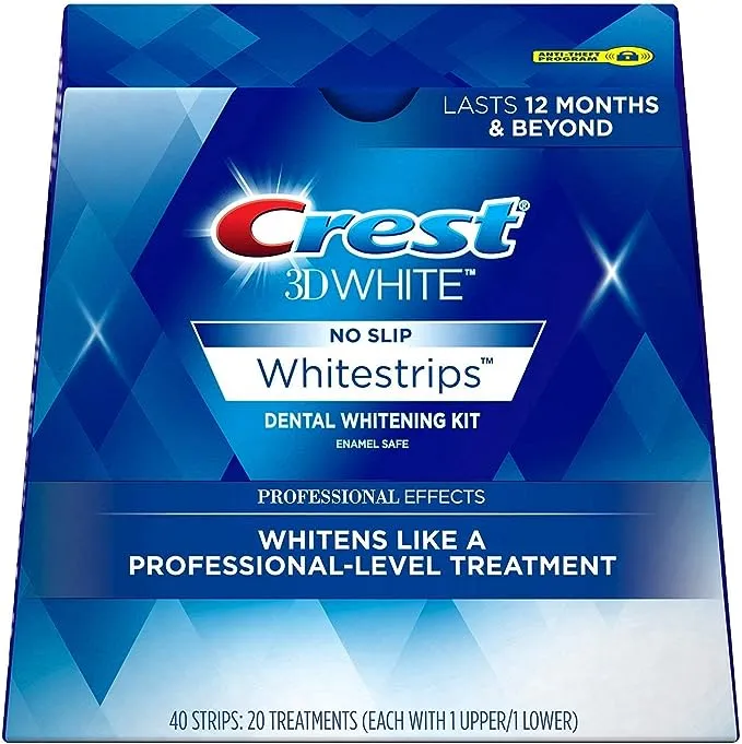 Crest 3D Whitestrips Professional Bright Levels 12 Teeth Whitening Kit, 18 Treatments, 1, 36.0 Count