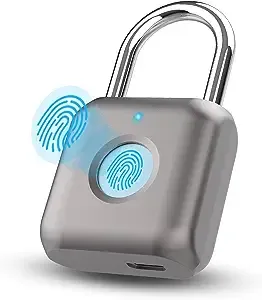 Fingerprint Padlock Keyless Smart Thumbprint Lock Usb Rechargeable