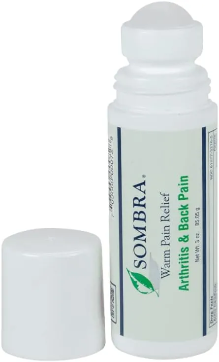 Sombra Warm Pain Relief Gel Roll On, 3-Ounce