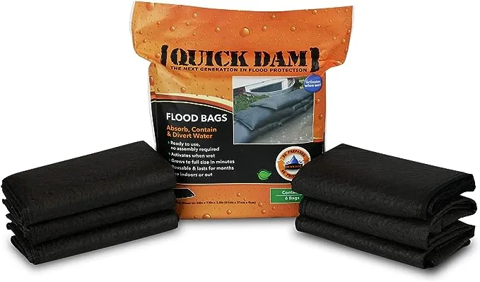 Quick Dam Expanding Sandless Sandbag, 12" X 24", 20 bags per case