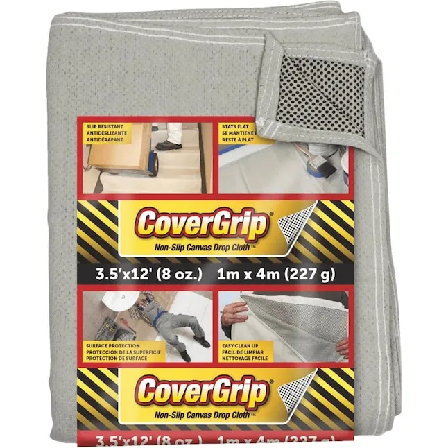 FiberFix 1 Mil Canvas 8-OZ 3.5-ft x 12-ft Drop Cloth