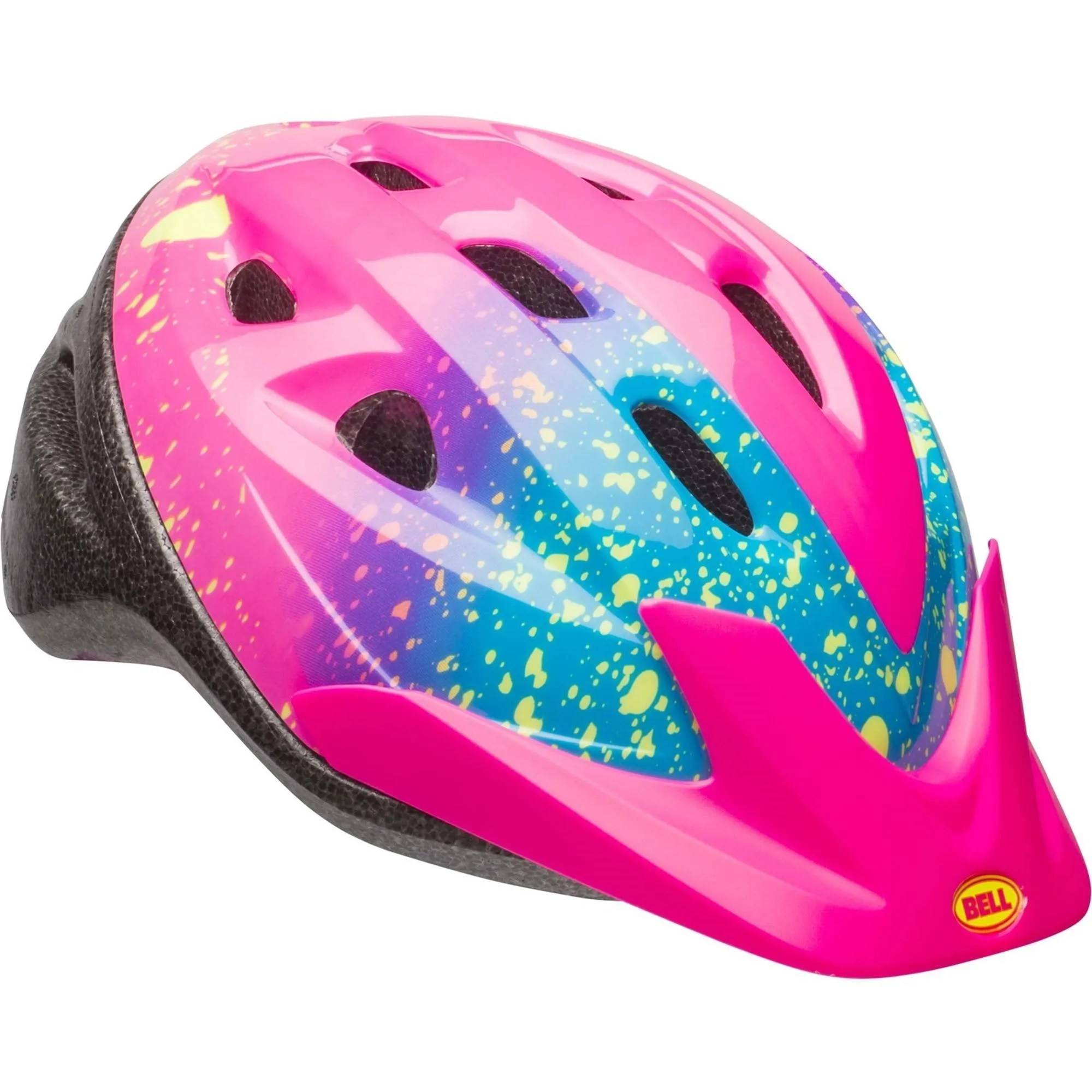 Bell Sports 7083694 Rally Girls Child Helmet Pink Splatter