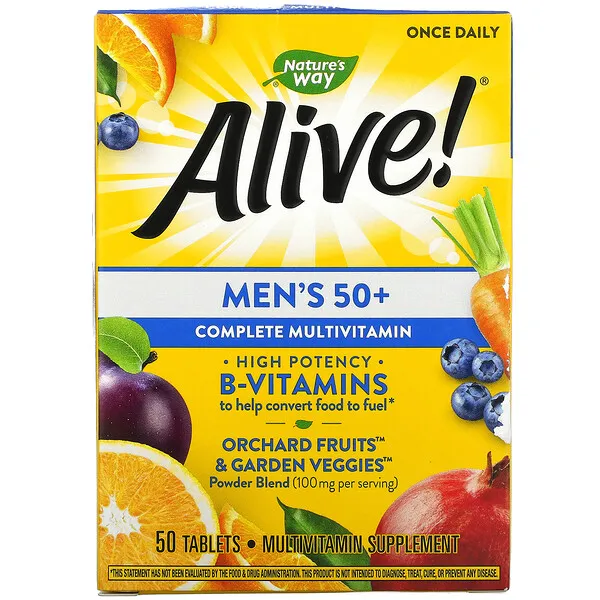 Nature's Way Alive! Men's 50+ Complete Multivitamin 50 Tablets