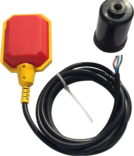 Float Switch for Sump Pump - 16-Foot Water Level Sensor with Honeywell Microswitch and Adjustable Tether Length for Ground Water Bilge Pump and Water Tank – Non-Corrosive PP Casing, Rated to 13 Amps