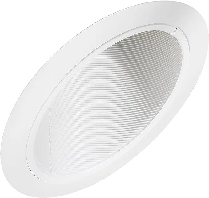 Juno Lighting Super Slope Downlight Baffle, White, 6"