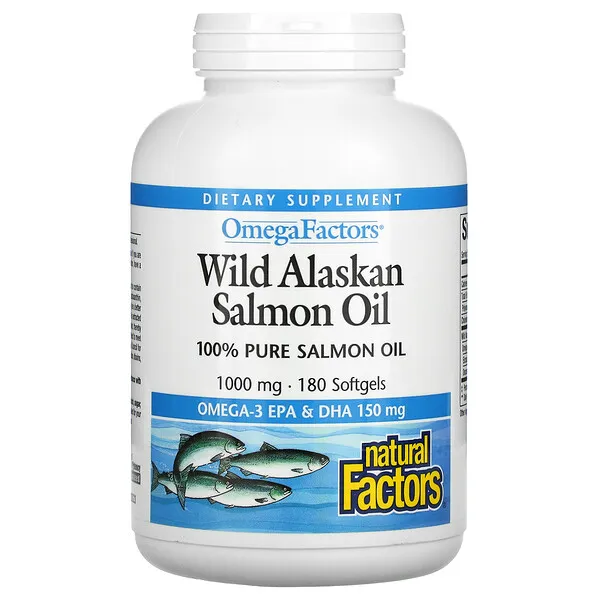 Natural Factors Wild Alaskan Salmon Oil Softgels