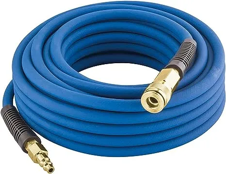 Estwing 3/8 in x PVC /Rubber Hybrid Air Hose with 1/4 in Brass Fittings