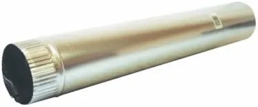 DUNDAS JAFINE P4E20ZW Heavy Gauge Dryer Vent Pipe, 4 in X 24 in, Snap Lock, Aluminum, 4" x 24"