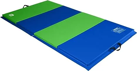 We Sell Mats - 4 ft x 8 ft x 2 in Personal Fitness & Exercise Mat for Home Workout - Lightweight and Folds for Carrying – All Purpose Home Gym Mat – Thick Mat for Yoga, Pilates, Stretches, and Floor Exercises