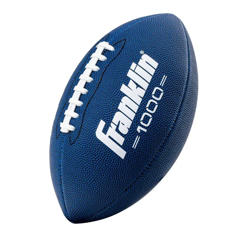 Franklin Sports Youth Footballs - Junior + Pee Wee Kids Footballs - All-Weather Synthetic Leather Outdoor Footballs - Extra Grip 1000 Footballs for Kids - 1 Packs + 12 Football Team Packs