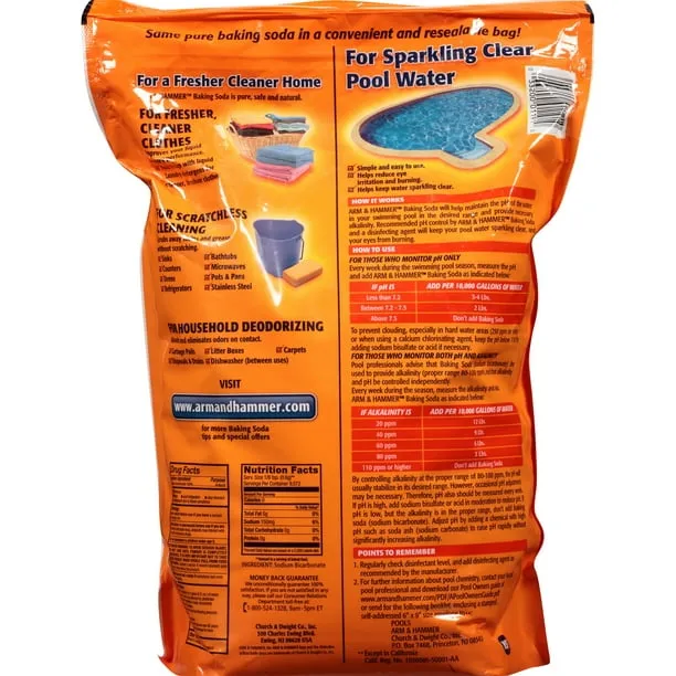 Arm & Hammer Pure Baking Soda, 12 lb., Reseable Bag