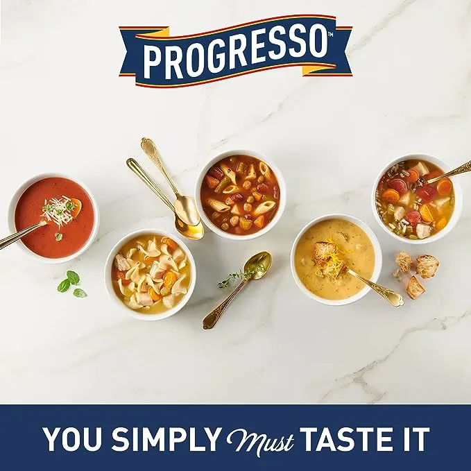 Progresso Reduced Sodium, Savory Chicken & Wild Rice Soup, 19 oz. (Pack of 12)