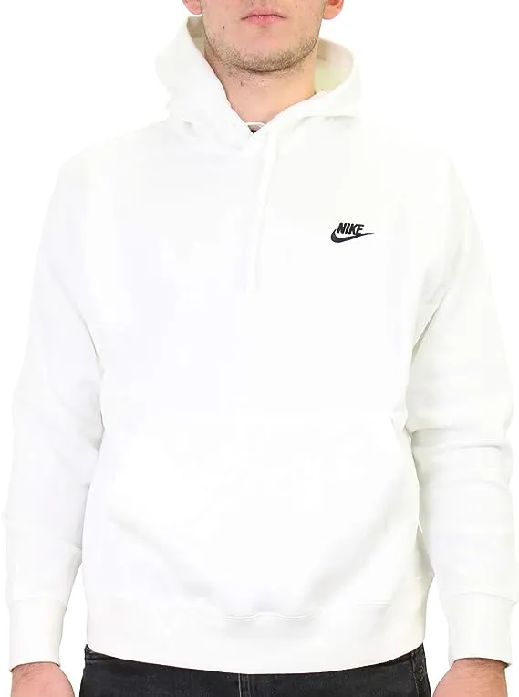 Nike Sportswear Club Fleece Pullover Hoodie Size 2XL (White)