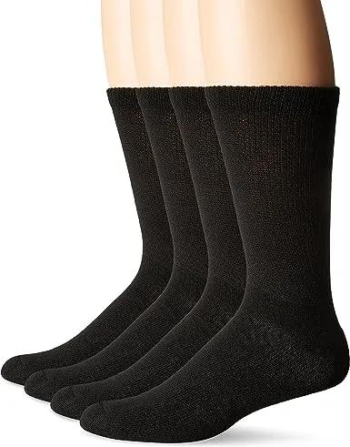 Dr. Scholl's Men's Diabetes and Circulatory Crew Socks 4 Pack