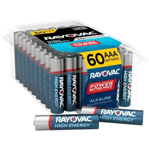 Rayovac Alkaline AAA Batteries (60-Pack)