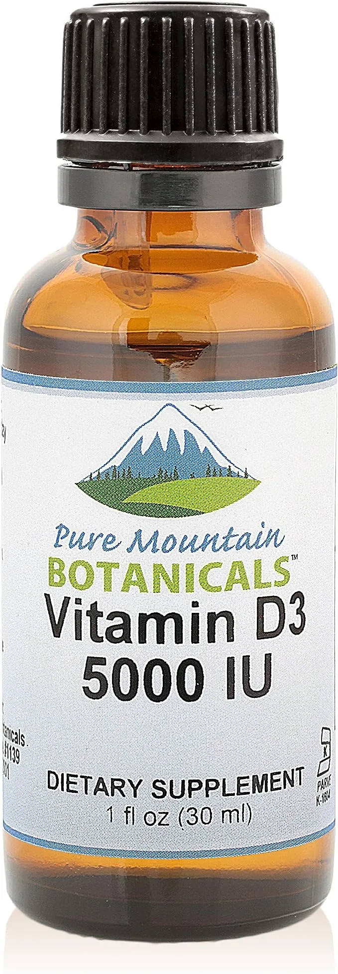 Liquid Vitamin D Drops - Unflavored Kosher D3 Liquid Drops in MCT Oil - 5000IU per Serving - 1oz Bottle