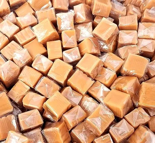 CrazyOutlet Kraft Caramel Candy, Classic Chewy Squares, Bulk Pack 4 Pounds 