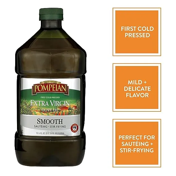 Pompeian Smooth Extra Virgin Olive Oil - 68 fl oz