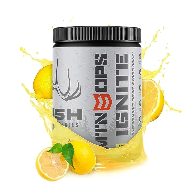 MTN OPS Ignite Supercharged Energy Drink Mix 45-Serving Tub, Citrus Bliss