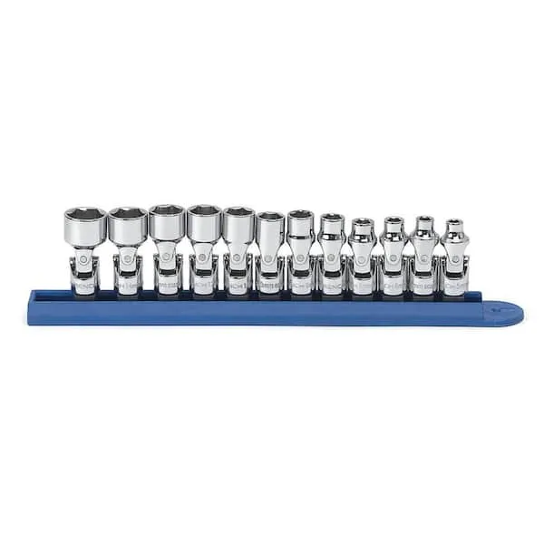 GEARWRENCH 1/4 in. Drive 6-Point Metric Flex Socket Set (12-Piece)