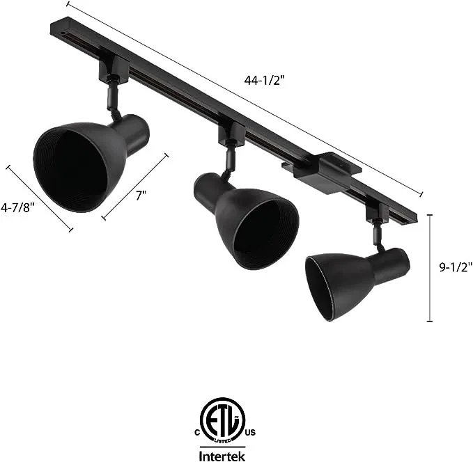 Lithonia Lighting LTKNSTBF BR30 DBL M2 Step Baffle Kit Track Lighting, Pack of 2, Black, 2 Count