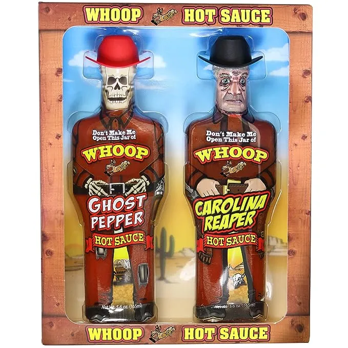 Premium Ghost Pepper Hot Sauce and Carolina Reaper Hot Sauce Gift Set