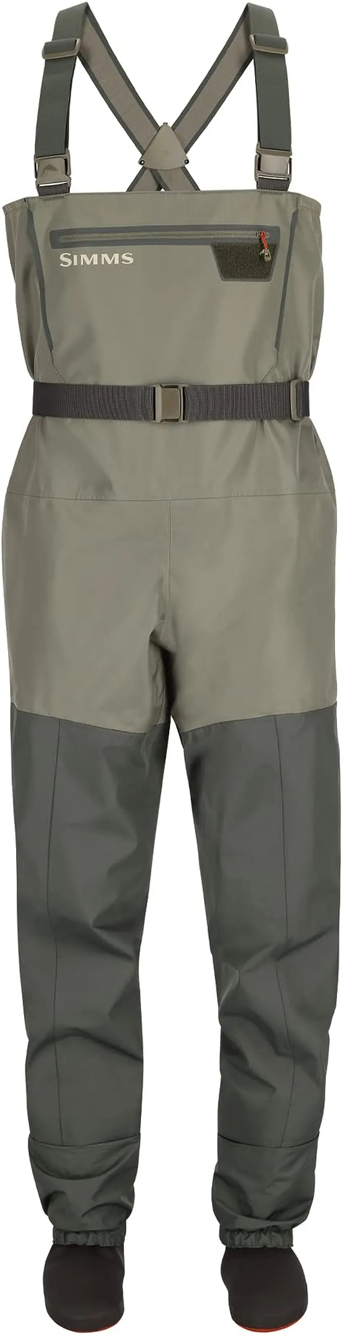 Simms Men's Tributary Stockingfoot Chest-High Fishing Waders - Durable, Breathable, Waterproof Fly Fishing Waders for Men