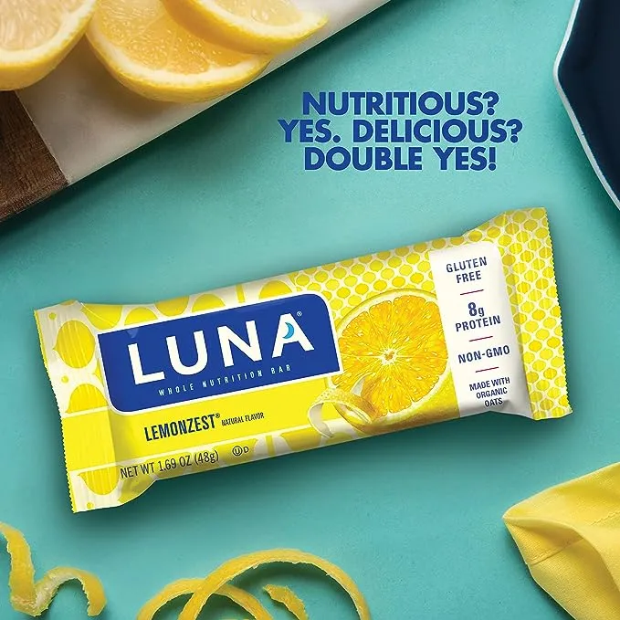 LUNA LemonZest Nutrition Bars