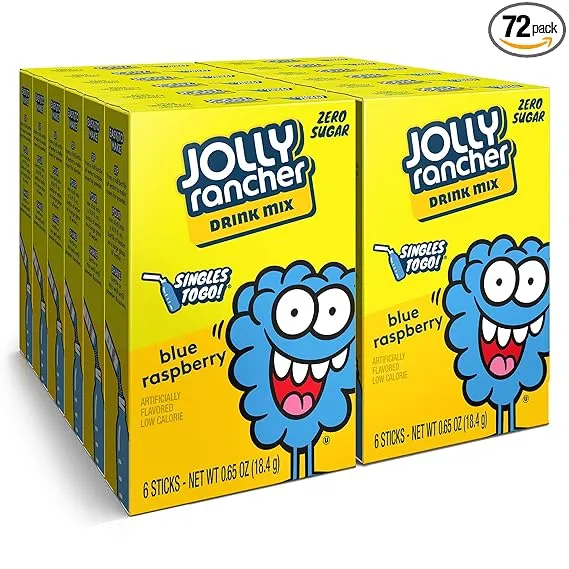 Jolly Rancher Blue Raspberry Singles To Go Drink Mix