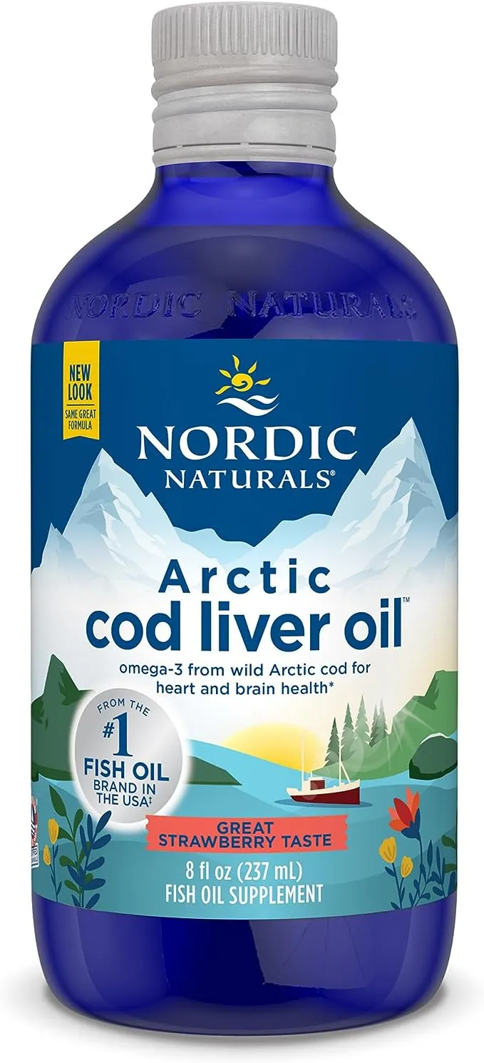 Nordic Naturals Arctic Cod Liver Oil - Strawberry - 8 fl. oz.