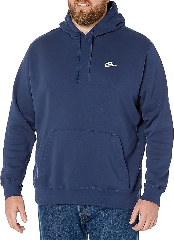 Nike Pull Over Hoodie, Midnight Navy/Midnight Navy/White, X-Large