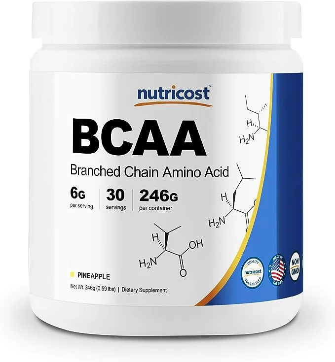 Nutricost, Performance, BCAA, Unflavored, 6.3 oz (180 g)