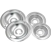 Kitchen Basics 101 Wb31t10010 Et Wb31t10011 Bacs De Récupération Chromés De Remplacement Pour Gamme Électrique Ge/Hotpoint Avec Fente De Verrouillage