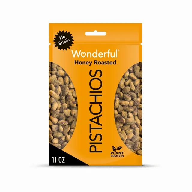 Wonderful Pistachios, Tostadas con miel, Sin cáscaras, 155 g (5,5 oz)