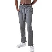 Champion Men's Powerblend Fleece Open Bottom Pants Granite Heather