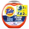 Tide Pods Hygienic Clean Heavy 10x Duty Power Pods Laundry Detergent Soap Pods, Spring Meadow, 3 Pack