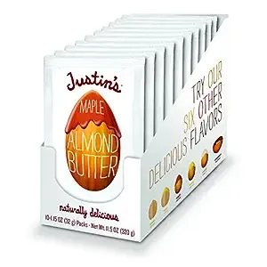 Justins Almond Butter, Maple, Squeeze Packs - 10 pack, 1.15 oz packs