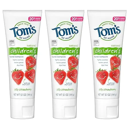 Tom's of Maine Children's Silly Strawberry Toothpaste 5.1 oz