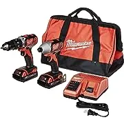 M18 18V Lithium-Ion Cordless Hammer Drill/Impact Driver Combo Kit (2-Tool) w/(2) 1.5Ah Batteries, Charger, Tool Bag